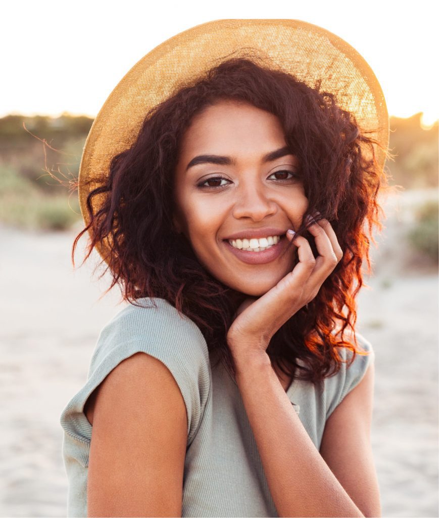 Young woman at the beach