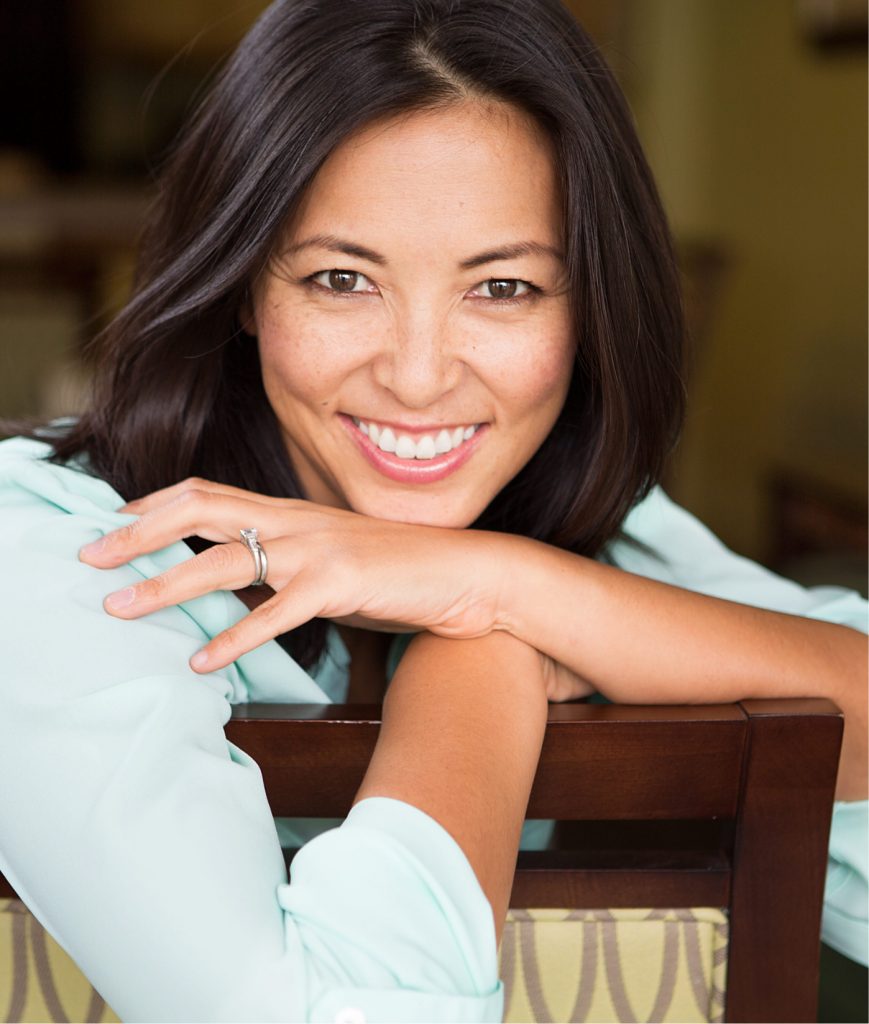 Middle age woman sitting in a chair